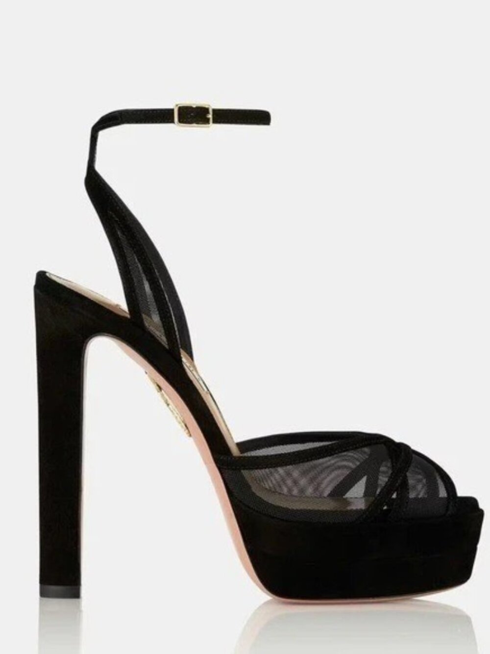 $1,220 New Aquazzura Shear 130 Platform Sandals Size 41